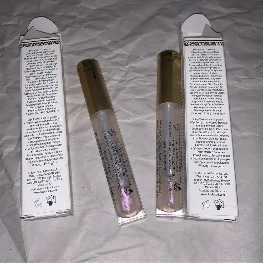 2 x too faced lip injection extreme